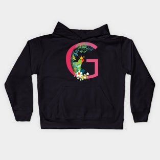 Tropical alphabet G Kids Hoodie